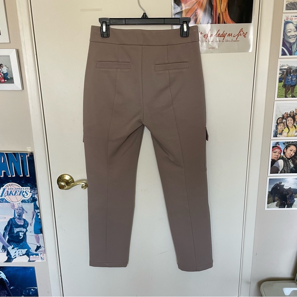 Anthropologie Taupe Cargo Trousers - Picture 3 of 3